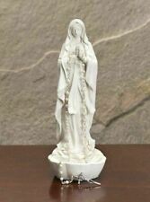 Rosary Holder Virgin Mary Madonna White Catholic Figurine picture