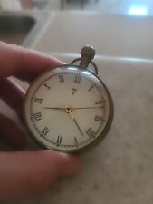 Vintage The Kings Movt India Brass Jeweled Clock w/Magniftying Glass 17 Works picture