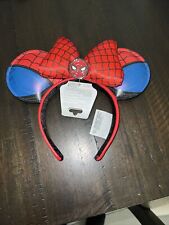 Disney Parks 2023 Marvel Spider-Man Red Blue Mickey Minnie Ear Headband NEW picture