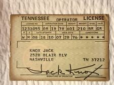 Vintage 1976 Tennessee Drivers Operator License, Nashville picture