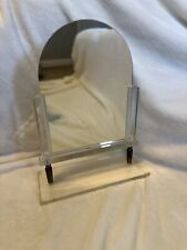 Vintage Mid Century Modern  Clear Lucite Vanity /Tabletop Mirror  - 1950/60s picture