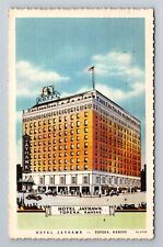 Topeka KS-Kansas, Hotel Jayhawk, Advertisement, Antique Vintage c1935 Postcard picture