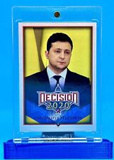 VOLODYMYR ZELENSKYY 2022 Leaf Decision ROOKIE CARD #U3 2020 Vault UKRAINE 🇺🇦 picture