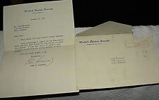 JAN.9 , 1961 JOHN F. KENNEDY UNITED SENATE LETTER SIGNED BY JOHN F. KENNEDY picture