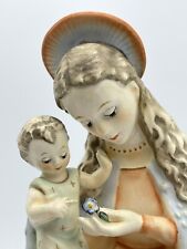 MI HUMMEL FLOWER MADONNA #10/1 Mary Child Baby Jesus Blessed Mother TMK3 8” 60’s picture