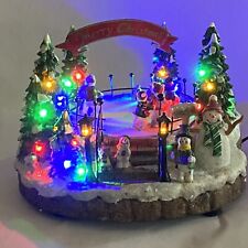 Vintage Holiday Living - Ice Skating Park - Animated, Lighted Works picture