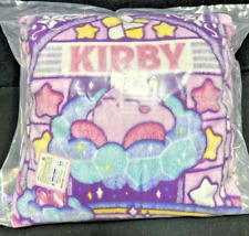 Kirby Stained Glass Style Fluffy Cushion Pillow Plush Sleepy Star New Soft  picture
