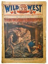 RARE EARLY 20TH C VINT WILD WEST WEEKLY 1918 H E WOLFF WESTERN THEMED PERIODICAL picture