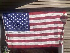 Very Nice High Quality 50 Stars American Flag 9' x 5' Sewn Embroidered Cotton picture