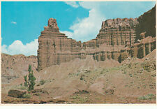 Postcard Capitol Reef National Park Utah Chimney Rock Formations Clouds Blue Sky picture
