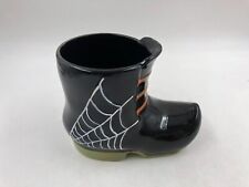 Yankee Candle Ceramic 6in Spiderweb Witch Boot Candle Holder BB02B43023 picture
