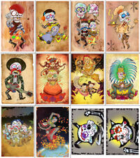 Day of the Dead Original Art 15 Postcard Set, Frida Kahlo, Calaveras, SugarSkull picture