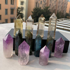 A LOT Natural  Quartz Obelisk Crystal WAND Point Healing 12pcs random delivery picture