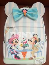 New Loungefly Beach Club Resort Mickey & Minnie Backpack 2024 Disney  Scented picture