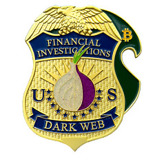 BL1-02 HSI FBI CIA DEA Financial Crimes Investigations Dark Web Challenge Coin B picture