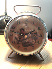 Vintage Chairman Mao China Communist Party Mechanical Metal Alarm Clock - 1950s picture