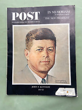The Saturday Evening Post December 14 1963 John F. Kennedy JFK (5.5) Fine- picture