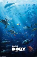 FINDING DORY ~ 22x34 MOVIE POSTER Disney Pixar Dory Nemo NEW/ROLLED picture