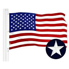 American US USA Flag 5x8FT Embroidered Polyester Brass Grommets By G128 picture