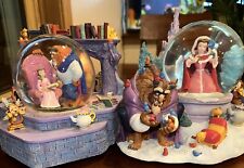 Vintage Rare 1991 beauty And The Beast Snow globe music boxes picture