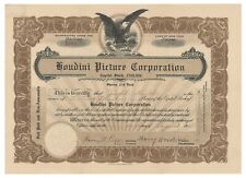 HARRY HOUDINI SIGNED STOCK CERTIFICATE w/ JSA *BEST AUTOGRAPH ON STOCK EXTANT* picture