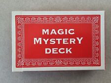 MAGIC MYSTERY DECK Playing Cards - BLUE BACK - Made in Belgium - 1995 picture