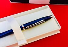 Cross Century II Translucent Blue & Rhodium Plating Ballpoint Pen New in Box picture