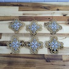 Lot of 6 Gold & Silver Glitter 3.5