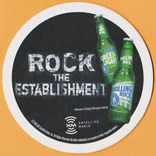 Rolling Rock  Rock The Establishment Beer Coaster Latrobe Brewing Co Latrobe PA picture
