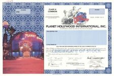 Planet Hollywood International, Inc. - 1996 dated Specimen Stock Certificate - V picture