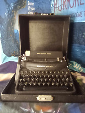 🕵1932 Remington Noiseless No. 7 Typewriter Black Portable Desk Case.works🕵 picture