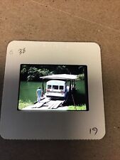 Original 35mm SLIDE  - 1991 BELIZE  Bus On Ferry Crossing River  MM3.#2.38 picture