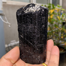 528g Large Glossy Black Tourmaline Natural Crystal Gemstone Healing Specimen picture