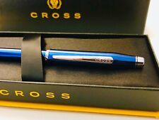 Cross Century II Translucent Blue & Chrome Ballpoint Pen New in Box At0082wg-103 picture