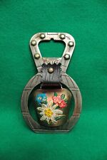 Vintage Decorative Goat Bell Hand-Painted Flowers Swiss picture