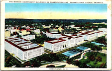 Postcard 1936 Government Buildings, Constitution & PA  Ave., Washington, D.C. picture