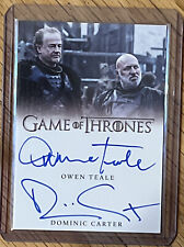 2021 Game of Thrones Iron Ann. Series 2 Owen Teale / Dominic Carter Autograph VL picture