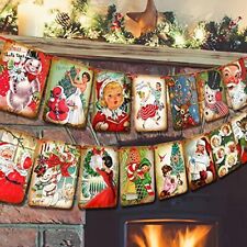 Christmas Decorations Vintage Style Christmas Banner Traditional Vintage Victori picture