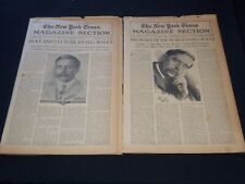 1915 FEBRUARY NEW YORK TIMES MAGAZINE SECTION LOT OF 2 - H. G. WELLS - NP 5832 picture