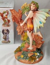 LINDA RAVENSCROFT AUTUMN LEAF BUTTERFLY FAIRY STATUE OTHERWORLD COLLECTION FANTA picture