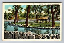 Denver CO-Colorado, Monkey Island, City Park, Antique, Vintage Souvenir Postcard picture