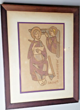 Icon Saint Matthew - Matthew the Apostle, or the Evangelist Vintage hand painted picture
