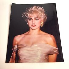 Press Publicity Photograph Madonna Singer AMA Awards Glamour Dress Earrings VTG  picture