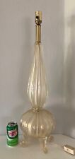 Vintage Italian Barovier Seguso Murano footed gold fleck blown glass table lamp picture