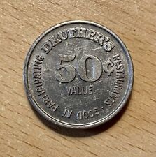 Vintage Druther's Restaurant Token 50 cent coupon Columbia KY Kentucky picture