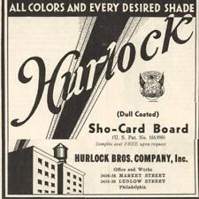 HURLOCK BROS ARTIST BOARDS 1948 ADVERTISING PRINT AD VINTAGE PHILADELPHIA PA ART picture