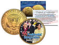 BARACK OBAMA * 56th Inauguration 2009 * 24K Gold Plated JFK Half Dollar US Coin picture