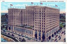 The Drake Hotel, Lake Shore Drive, Chicago. Unposted Postcard picture
