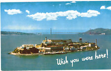 Alcatraz Wish You Were Here Chrome Vtg Postcard picture