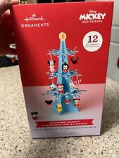 Hallmark Disney Mickey & Friends Countdown Calendar 12 Mini Christmas Ornaments picture